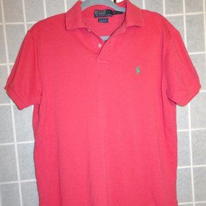 Polo Ralph Lauren Golf Polo Custom Fit Salmon Short Sleeve Mens Size Medium